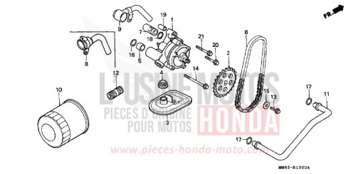 FILTRE A HUILE/POMPE A HUILE VT1100CR de 1994